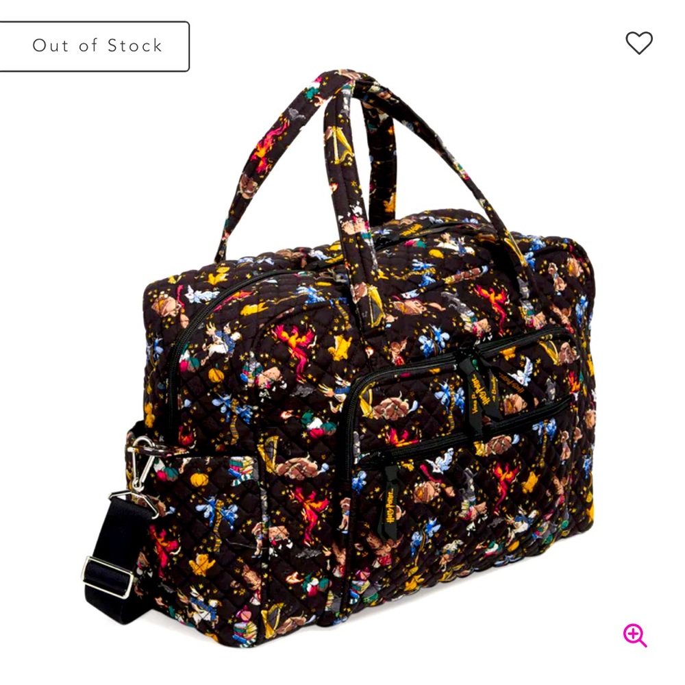 Vera Bradley x Harry Potter Weekender Bag Hogwarts & Friends Ditsy RARE